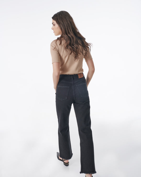 WIDE LEG ЧЕРНИ ДЪНКИ