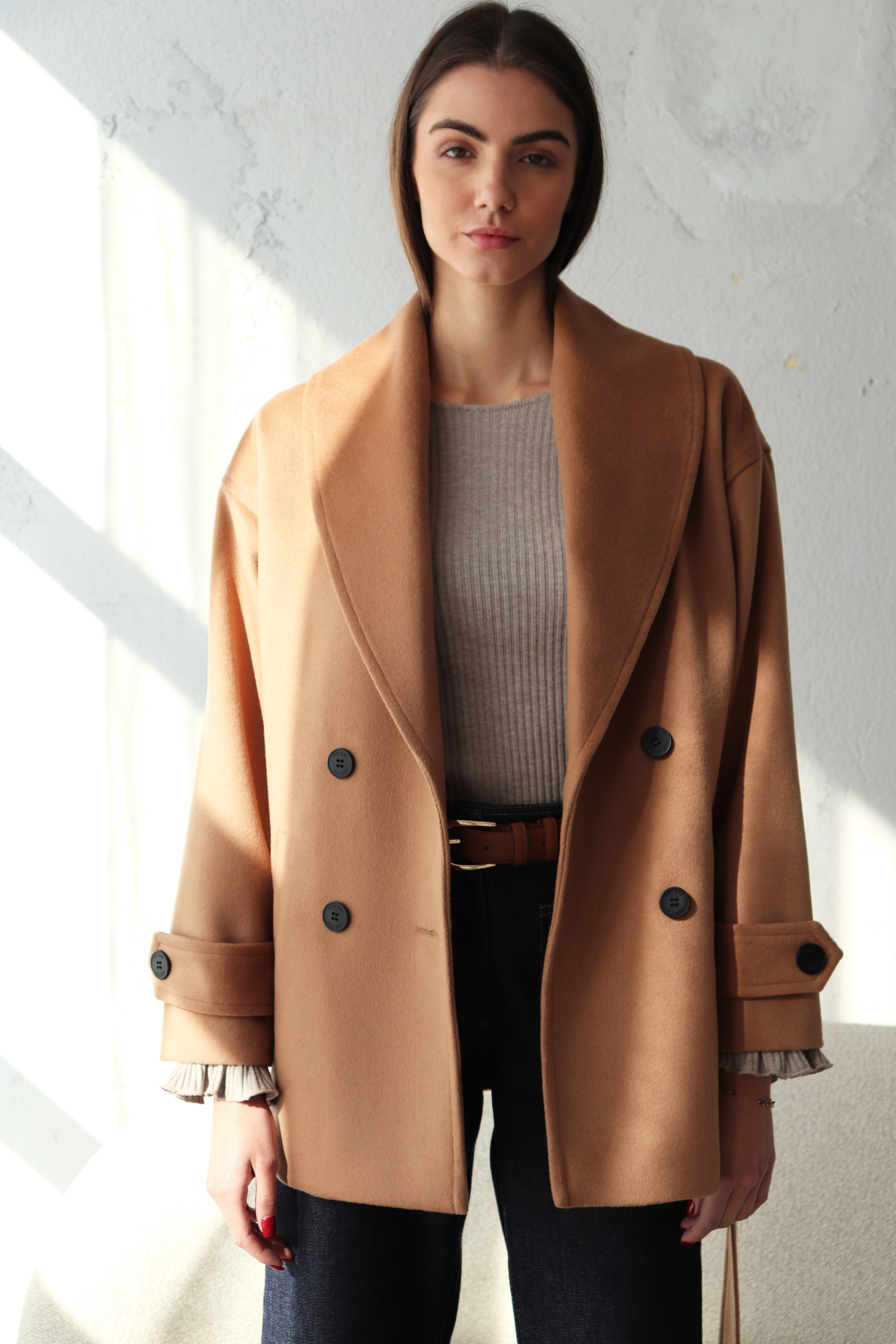 КАМЕЛ ПАЛТО С ШАЛ ЯКА