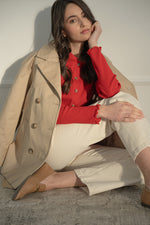 ПАМУЧЕН ТРЕНЧ С КОЛАН