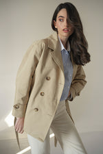 ПАМУЧЕН ТРЕНЧ С КОЛАН