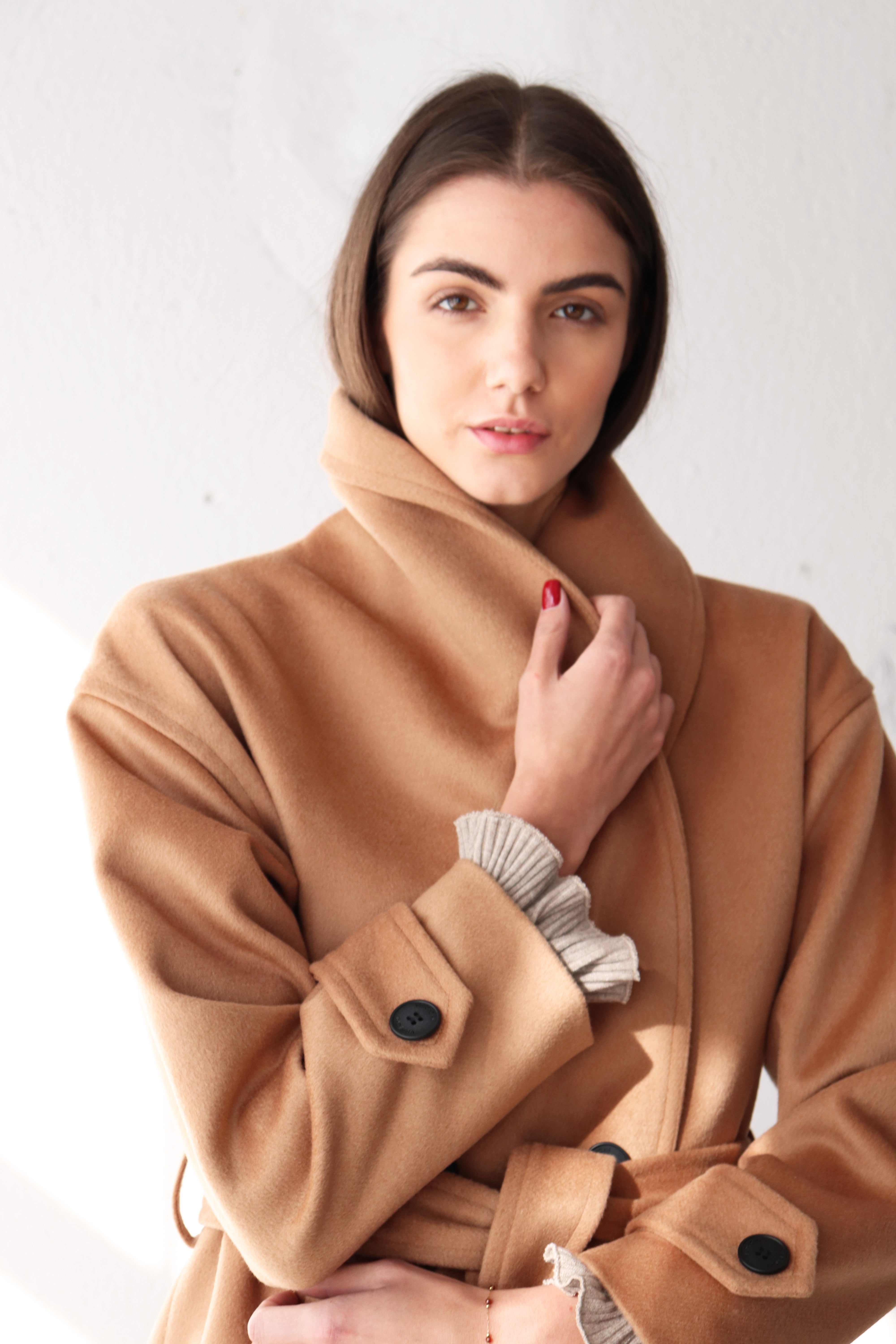 КАМЕЛ ПАЛТО С ШАЛ ЯКА