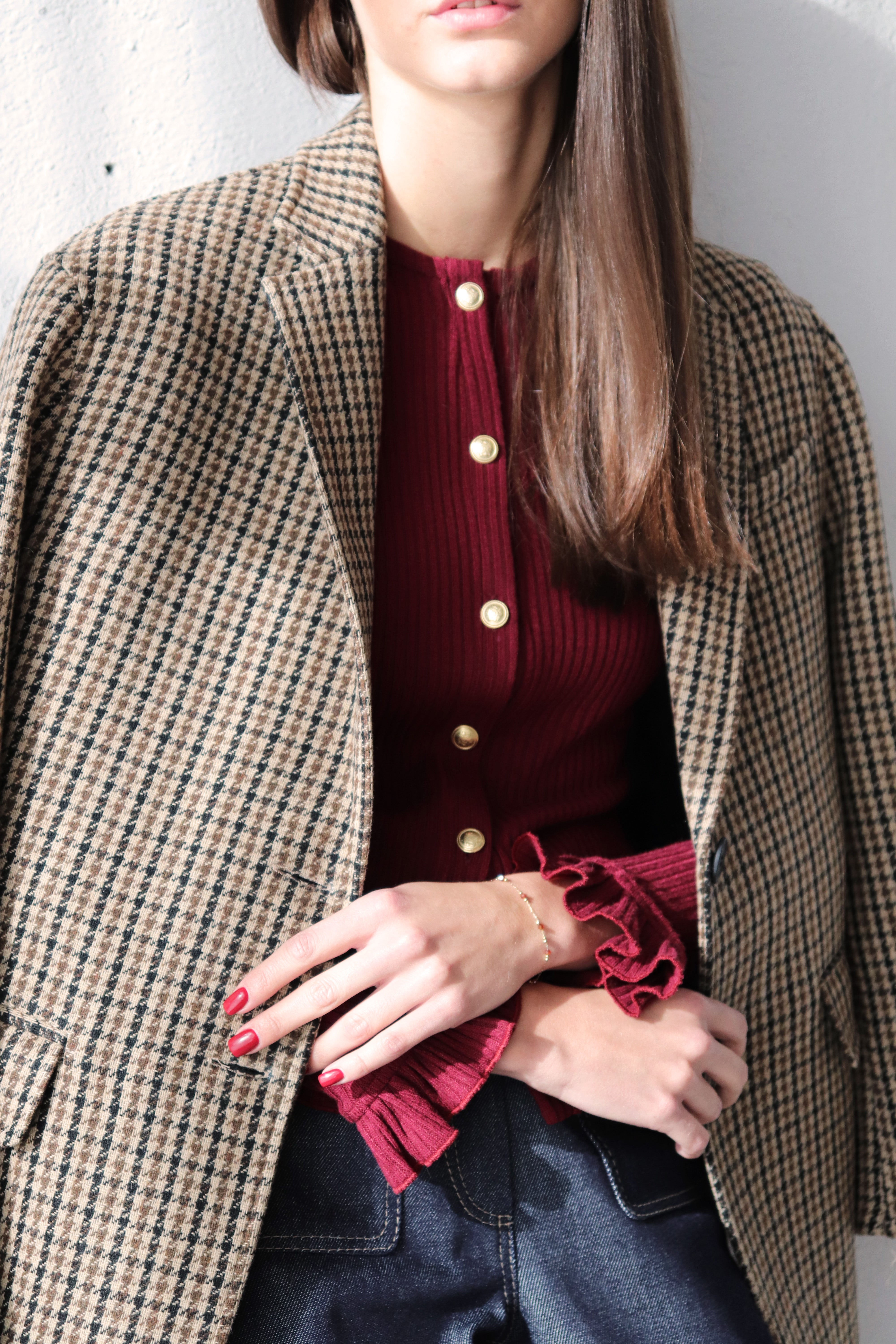 РИПСЕНА ЖИЛЕТКА В БОРДО