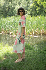 ЛЕНЕНА РОКЛЯ С ПРИНТ