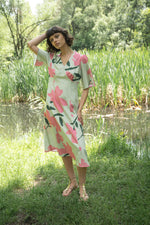 ЛЕНЕНА РОКЛЯ С ПРИНТ