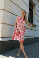 КЪСА ЛЕНЕНА РОКЛЯ С НАБОРИ