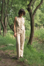 БЕЖОВ ПАНТАЛОН ОТ ПРЕМИУМ ЛЕН