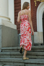 ЛЕНЕНА РОКЛЯ С ПРИНТ НА ЦВЕТЯ