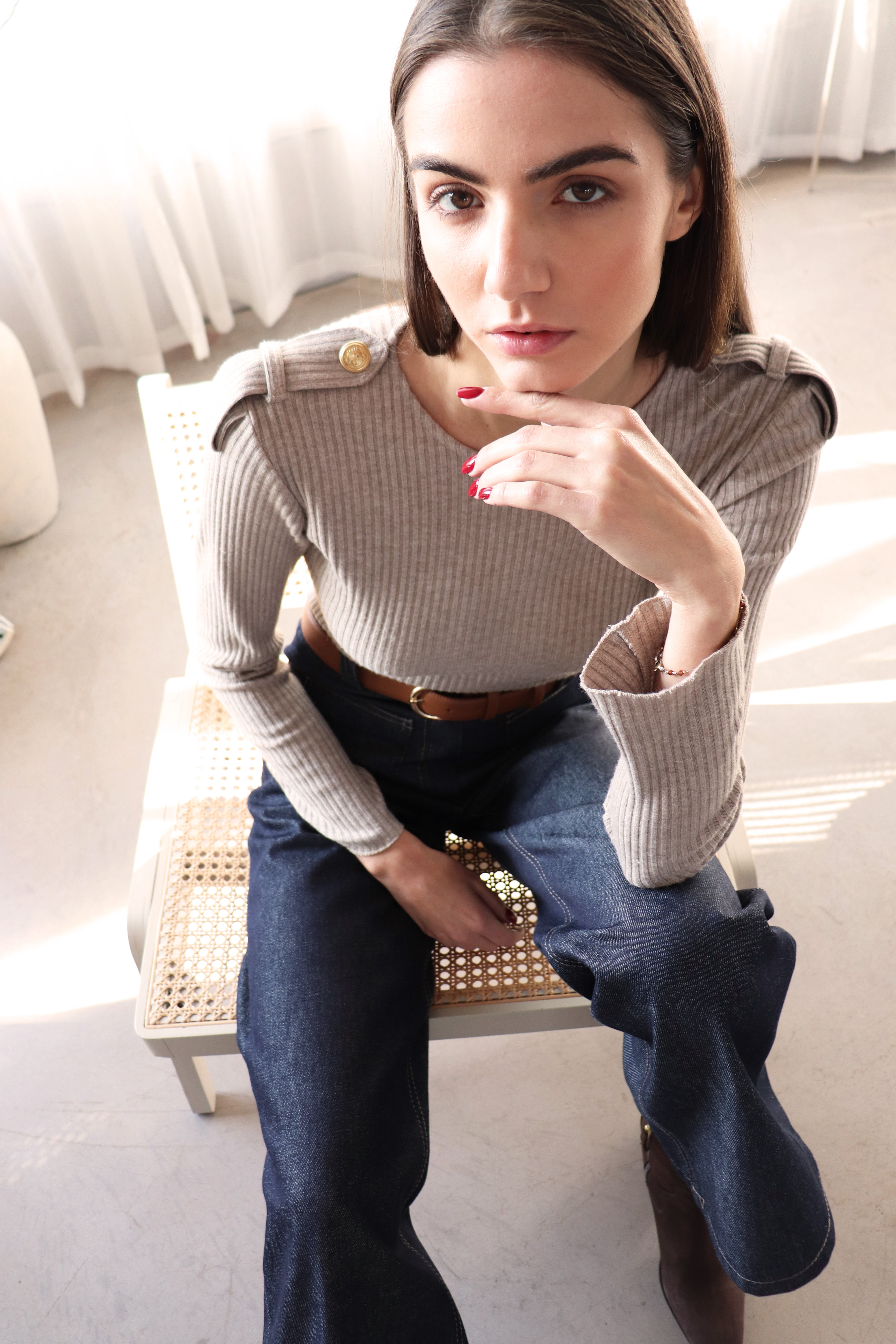 РИПСЕНА БЛУЗА С ПАГОНИ