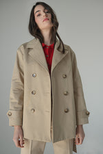 ПАМУЧЕН ТРЕНЧ С КОЛАН