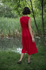 ЛЕНЕНА РОКЛЯ С КОПЧЕТА