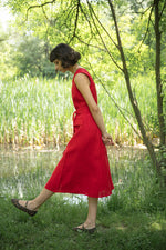 ЛЕНЕНА РОКЛЯ С КОПЧЕТА