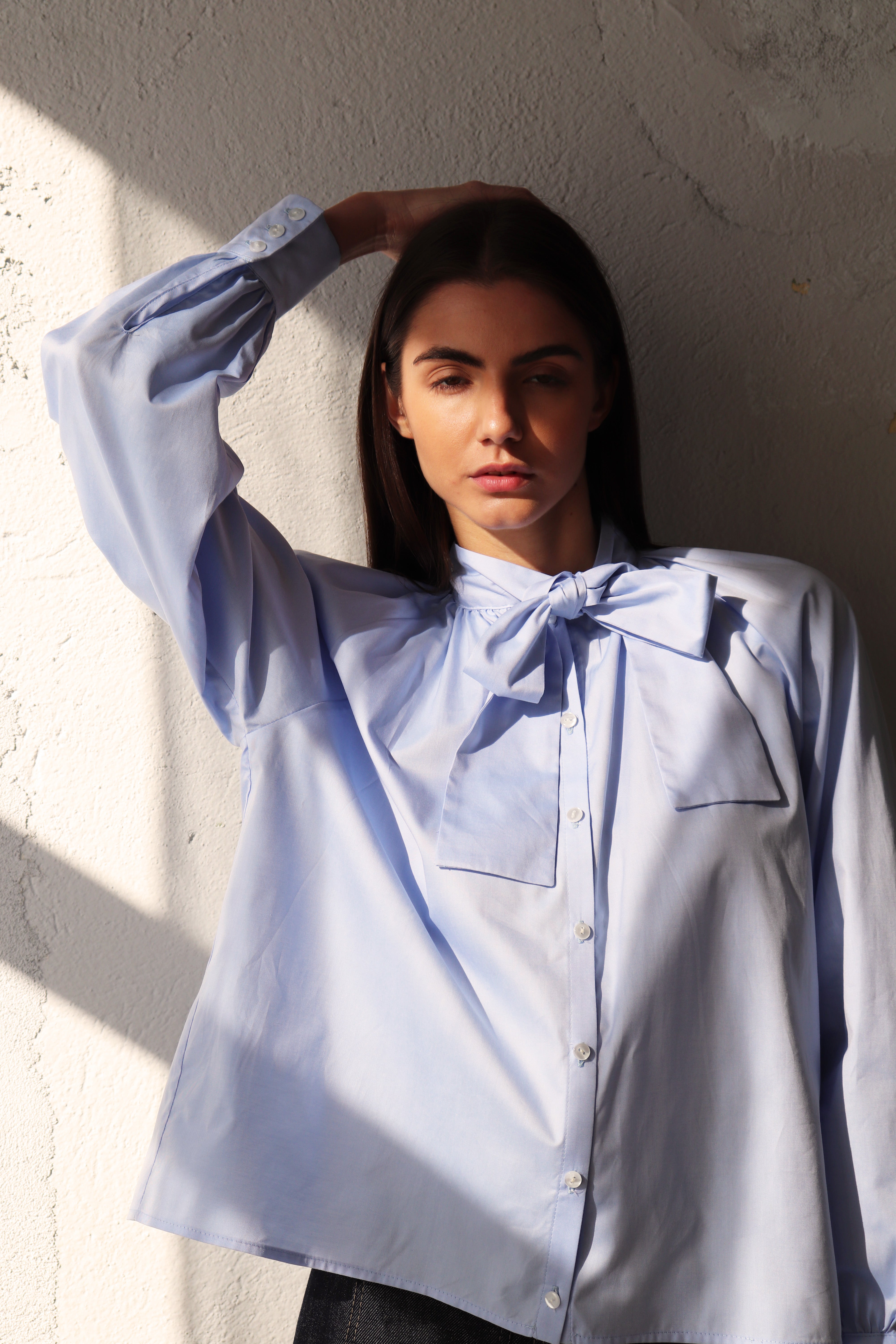 СИНЯ РИЗА С ПАНДЕЛКА