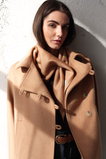 КАМЕЛ ТРИЪГЪЛЕН ШАЛ ОТ ВЪЛНА И КАШМИР