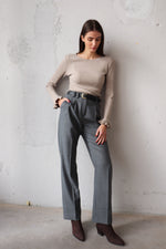 РИПСЕНА БЛУЗА С КЪДРИ В РЪКАВИТЕ