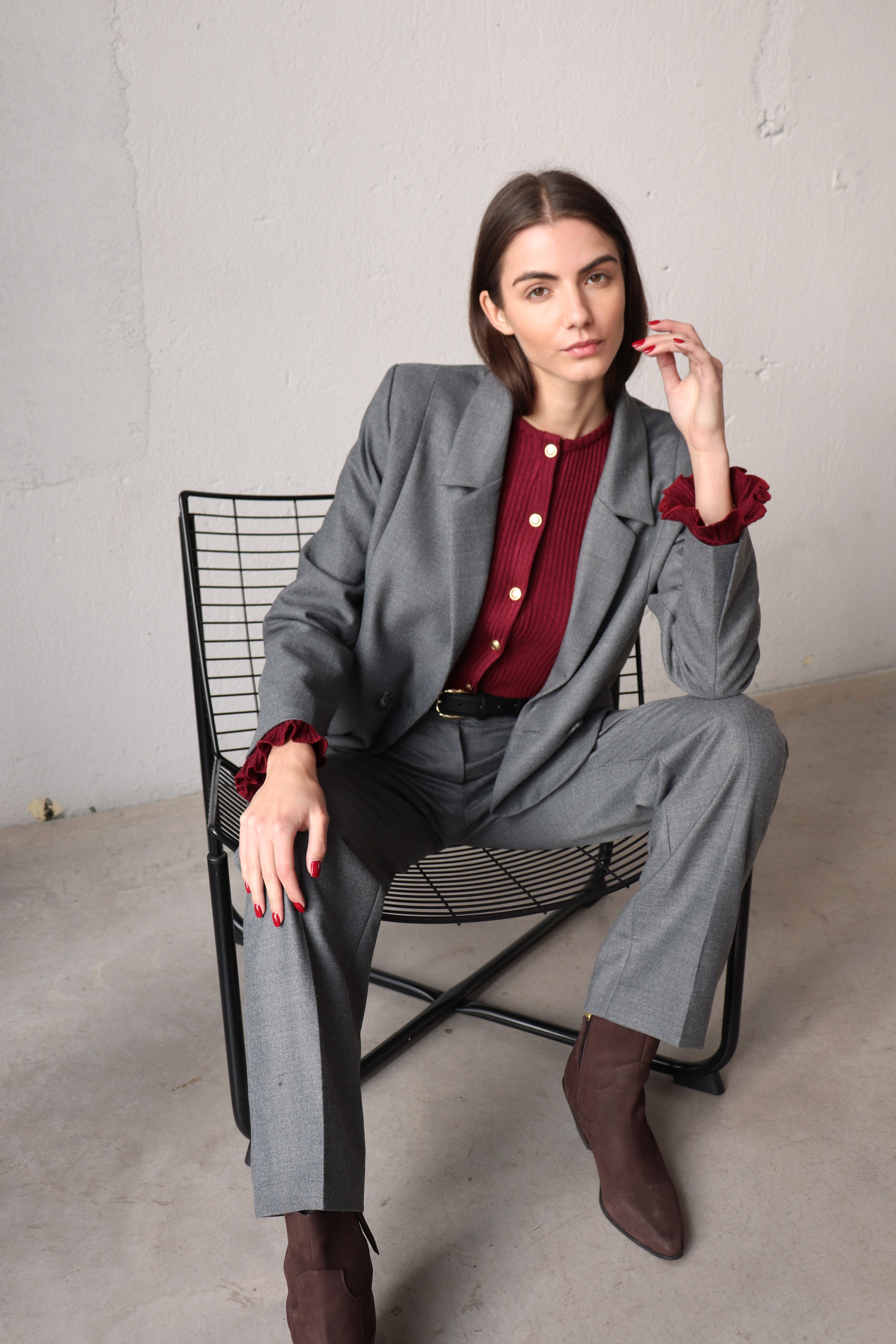 РИПСЕНА ЖИЛЕТКА В БОРДО