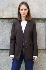 КАФЯВ ЕДНОРЕДЕН БЛЕЙЗЪР БЕЗ РЕВЕР