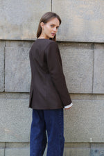 КАФЯВ ЕДНОРЕДЕН БЛЕЙЗЪР БЕЗ РЕВЕР