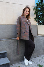 КАФЯВ СВОБОДЕН ПАНТАЛОН С ВРЪЗКИ