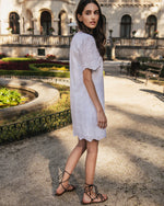 БЯЛА РОКЛЯ С БРОДЕРИЯ